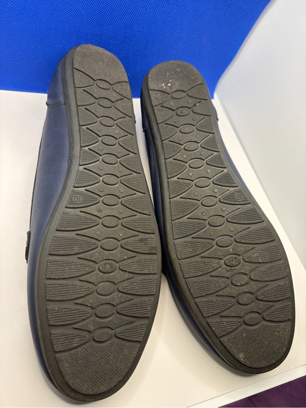 Harborsides Memory Foam Loafers - Women’s Size 10W - Navy Blue - Picture 6 of 7